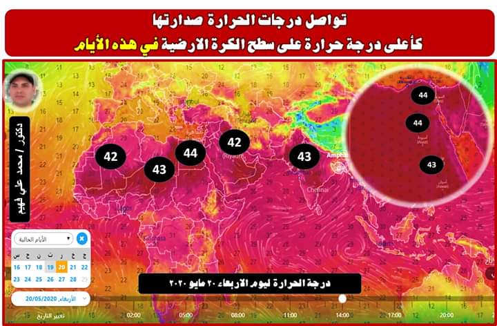 صورة ضمن 7دول فى العالم.. خبير مناخ يحذر : طقس غد الأكثر قسوة فى مصر