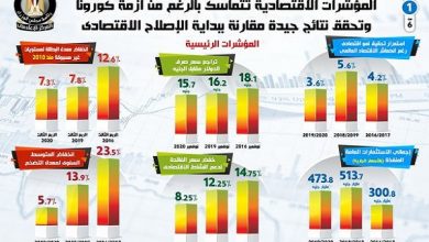 صورة حصاد مؤشرات أداء الاقتصاد المصري خلال عام 2020 .. إنفوجراف
