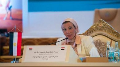 صورة وزيرة البيئة من دبى : مصر إتخذت خطوات حقيقية لتغيير السياسات للتصدى لتغير المناخ