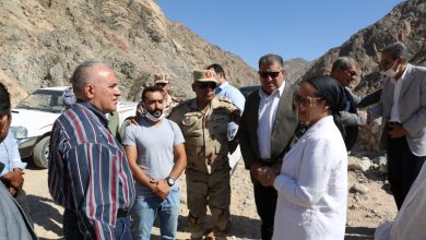 صورة بالصور.. وزير الرى يفتتح أعمال الحماية من أخطار السيول بجنوب سيناء